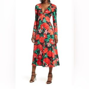 NWT AFRM Open Back Midi Dress - XL